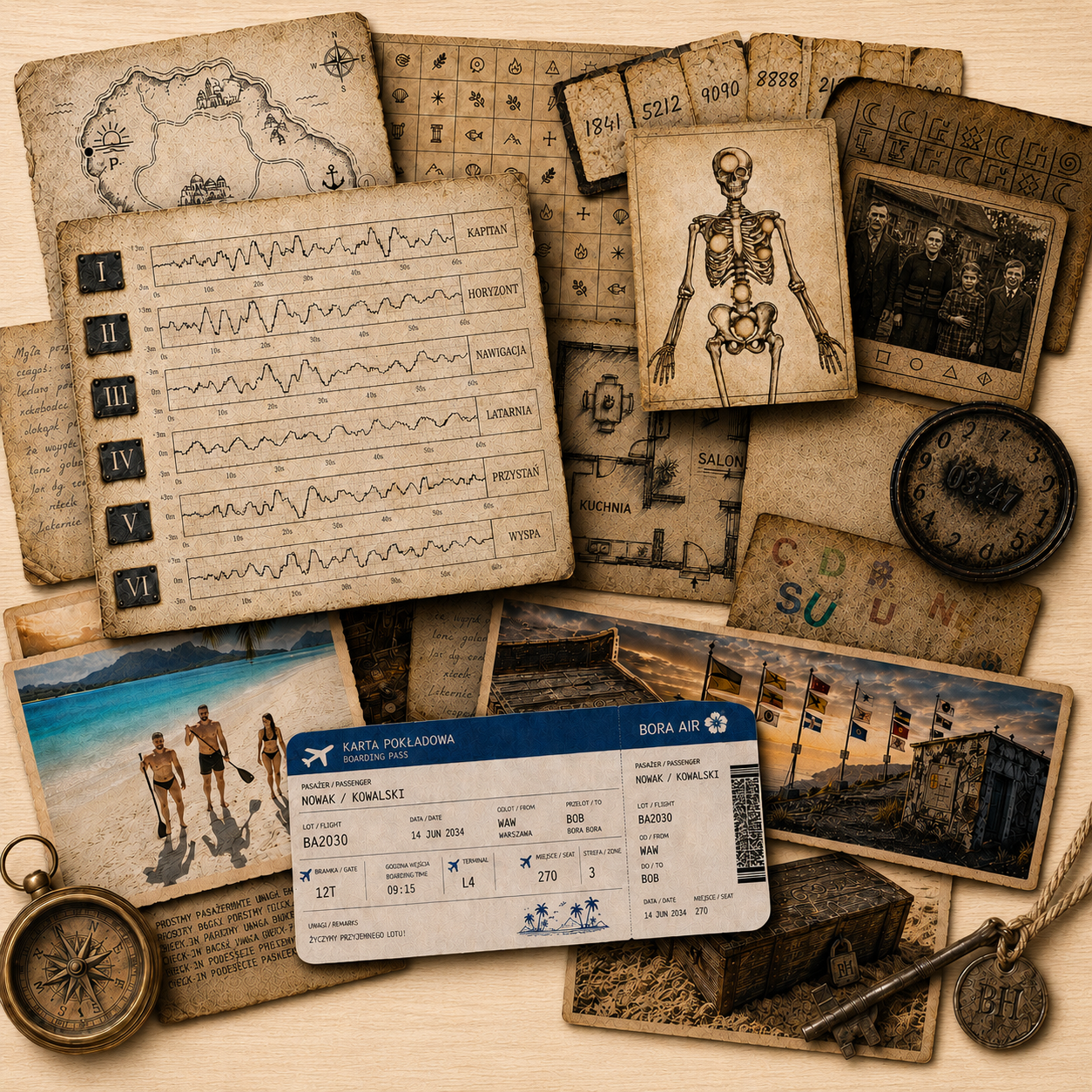 Trylogia: Dom, Pocztówka, Santorini