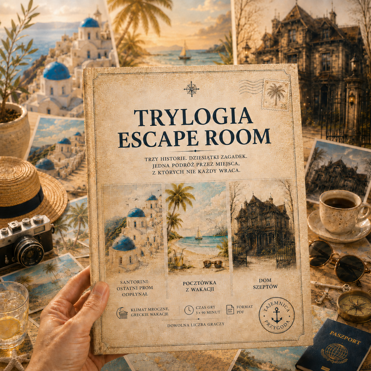 Trylogia: Dom, Pocztówka, Santorini